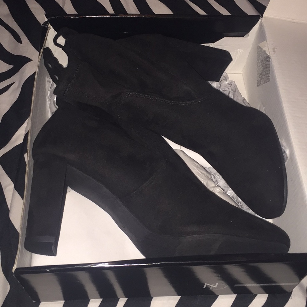 Black booties, Brand New!